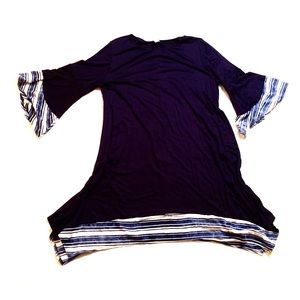 Navy blue swing dress